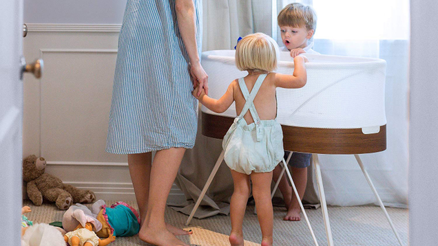 The Snoo emits a constant rumbly sound and gently rocks in order to soothe a fussy baby. That translates to an extra 1-2 hours of sleep or more for your little one—and for you.